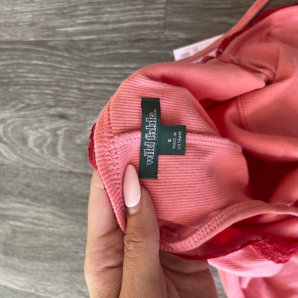 Target Pink Red Lace Dress NWT - Picture 6 of 7